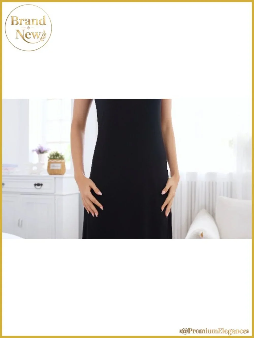 Women's Full Slip Dress with Lace Trim Modal Spandex S-3XL